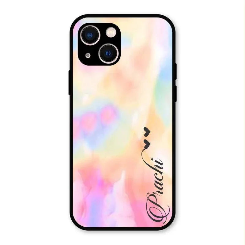 Customized Rainbow Glossy Metal Case Cover V2 For iPhone 13