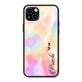 Customized Rainbow Glossy Metal Case Cover V2 For iPhone 14 Plus