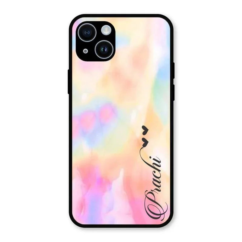 Customized Rainbow Glossy Metal Case Cover V2 For iPhone 14