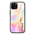 Customized Rainbow Glossy Metal Case Cover V2 For iPhone 15 Plus