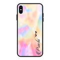Customized Rainbow Glossy Metal Case Cover V2 For iPhone XS Max