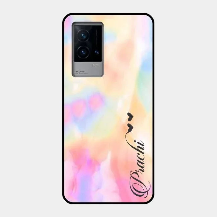 Customized Rainbow Glossy Metal Case Cover V2 For iQOO 9 5G