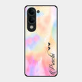 Customized Rainbow Glossy Metal Case Cover V2 For iQOO Z10 Lite