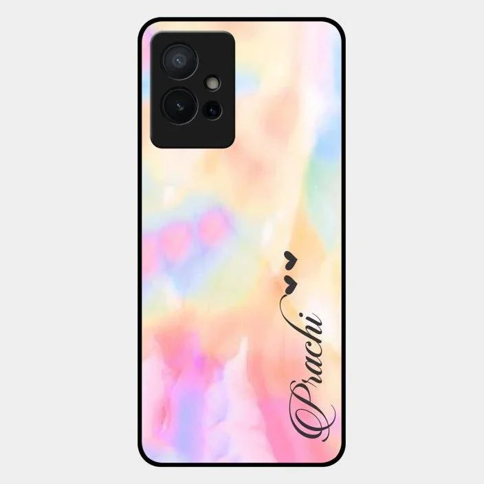 Customized Rainbow Glossy Metal Case Cover V2 For iQOO Z6 5G