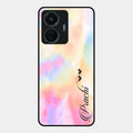 Customized Rainbow Glossy Metal Case Cover V2 For iQOO Z6 Lite 5G
