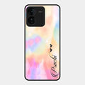 Customized Rainbow Glossy Metal Case Cover V2 For iQOO Z9 5G