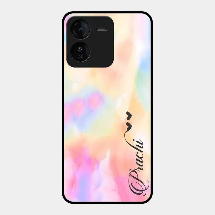 Customized Rainbow Glossy Metal Case Cover V2 For iQOO Z9 5G