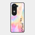 Customized Rainbow Glossy Metal Case Cover V2 For iQOO Z9S 5G