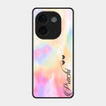 Customized Rainbow Glossy Metal Case Cover V2 For iQOO Z9S Pro 5G