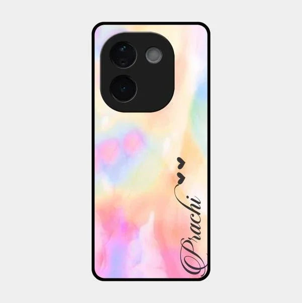Customized Rainbow Glossy Metal Case Cover V2 For iQOO Z9S Pro 5G