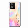 Customized Rainbow Glossy Metal Case Cover V2 For Motorola Edge 40 5G