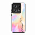 Customized Rainbow Glossy Metal Case Cover V2 For Motorola Edge 50 Pro