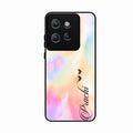 Customized Rainbow Glossy Metal Case Cover V2 For Motorola Edge 50