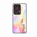 Customized Rainbow Glossy Metal Case Cover V2 For Motorola G96 5G