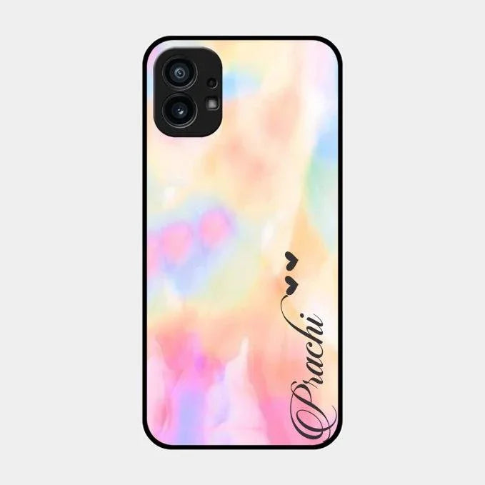 Customized Rainbow Glossy Metal Case Cover V2 For Nothing Phone 1