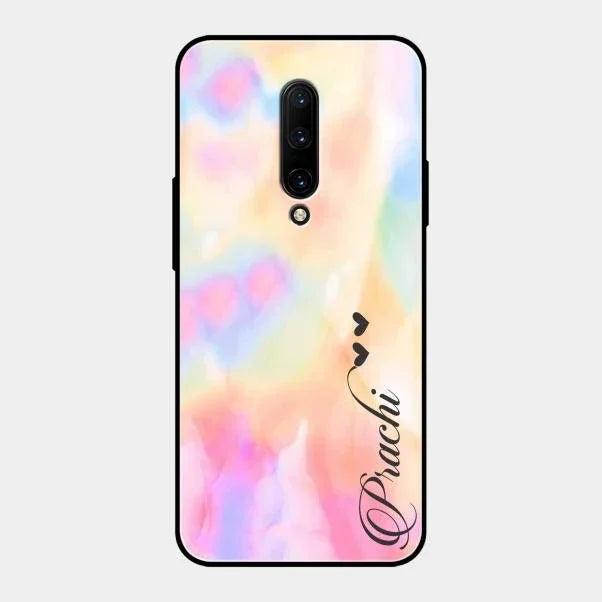 Customized Rainbow Glossy Metal Case Cover V2 For Oneplus 7 Pro