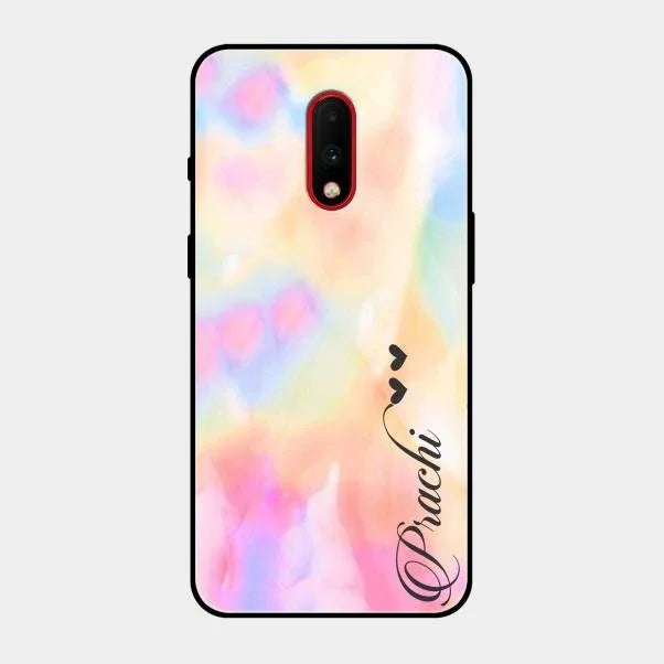 Customized Rainbow Glossy Metal Case Cover V2 For Oneplus 7