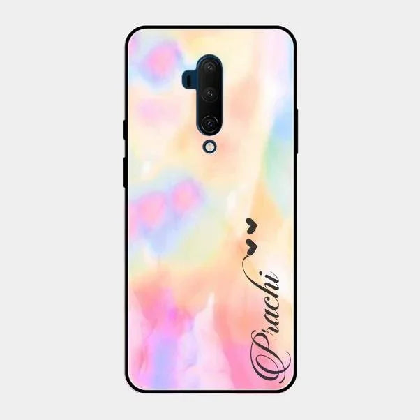 Customized Rainbow Glossy Metal Case Cover V2 For Oneplus 7T Pro