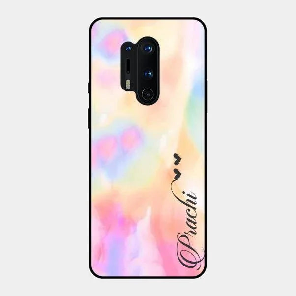 Customized Rainbow Glossy Metal Case Cover V2 For Oneplus 8 Pro