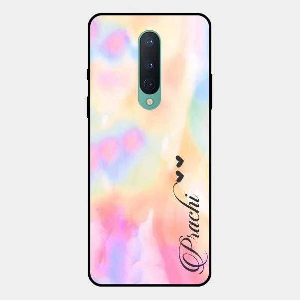 Customized Rainbow Glossy Metal Case Cover V2 For Oneplus 8