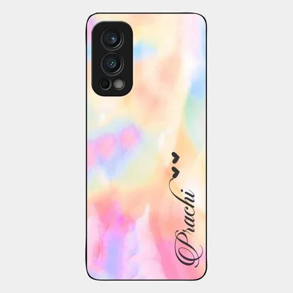 Customized Rainbow Glossy Metal Case Cover V2 For Oneplus Nord 2 5G