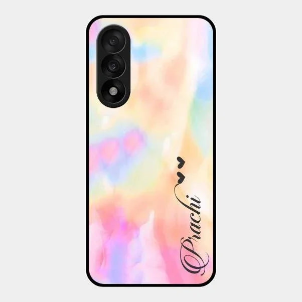 Customized Rainbow Glossy Metal Case Cover V2 For Oneplus Nord 5 5G