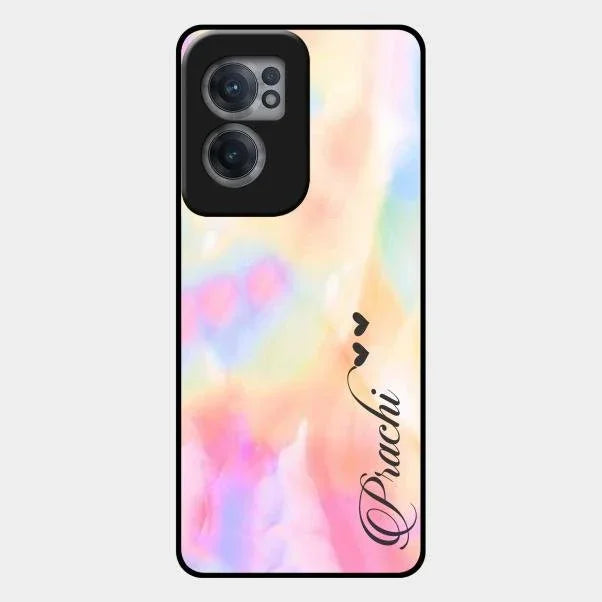 Customized Rainbow Glossy Metal Case Cover V2 For Oneplus Nord Ce 2 5G
