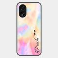 Customized Rainbow Glossy Metal Case Cover V2 For Oppo A38