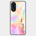 Customized Rainbow Glossy Metal Case Cover V2 For Oppo A78 5G