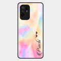 Customized Rainbow Glossy Metal Case Cover V2 For Oppo F19 Pro Plus 5G