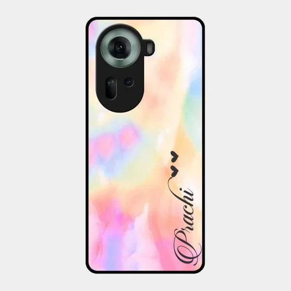 Customized Rainbow Glossy Metal Case Cover V2 For Oppo Reno 11 5G