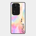 Customized Rainbow Glossy Metal Case Cover V2 For Oppo Reno 11 Pro 5G