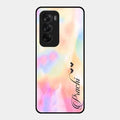Customized Rainbow Glossy Metal Case Cover V2 For Oppo Reno 12 5G