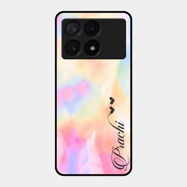 Customized Rainbow Glossy Metal Case Cover V2 For Poco X6 Pro 5G