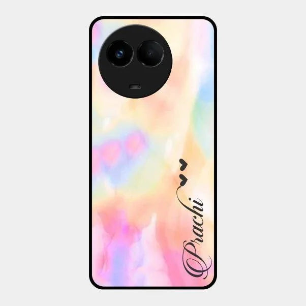 Customized Rainbow Glossy Metal Case Cover V2 For Realme 11X 5G