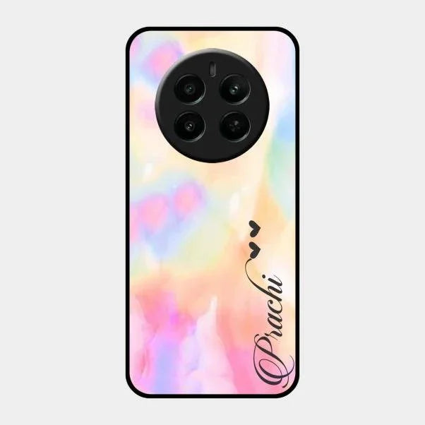 Customized Rainbow Glossy Metal Case Cover V2 For Realme 12 Plus 5G