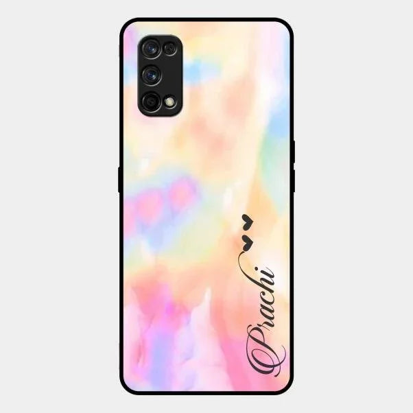 Customized Rainbow Glossy Metal Case Cover V2 For Realme 7 Pro