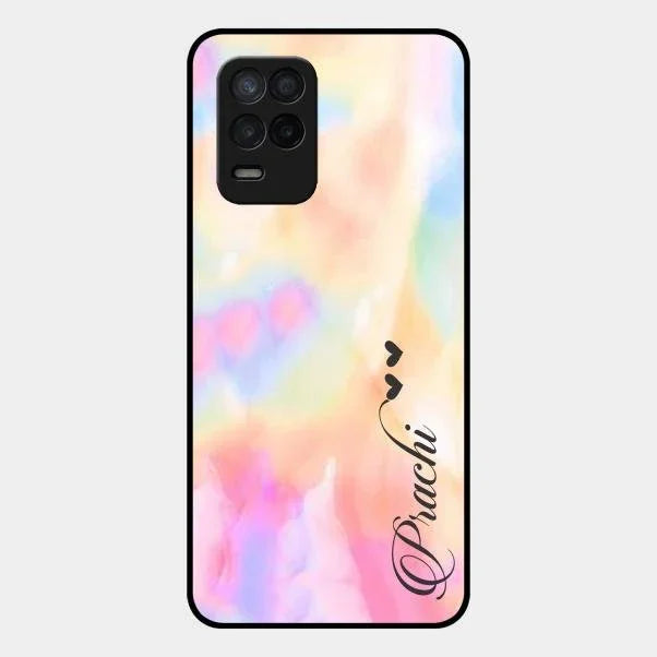 Customized Rainbow Glossy Metal Case Cover V2 For Realme 8 5G