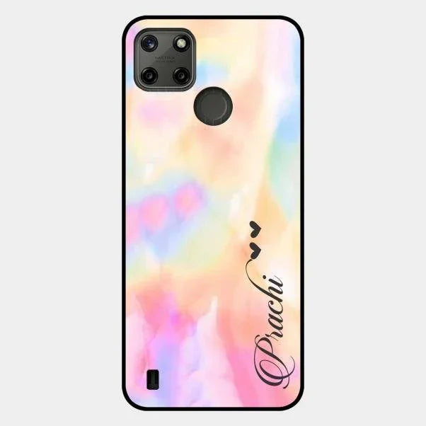 Customized Rainbow Glossy Metal Case Cover V2 For Realme C25Y