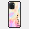 Customized Rainbow Glossy Metal Case Cover V2 For Realme C33 2023