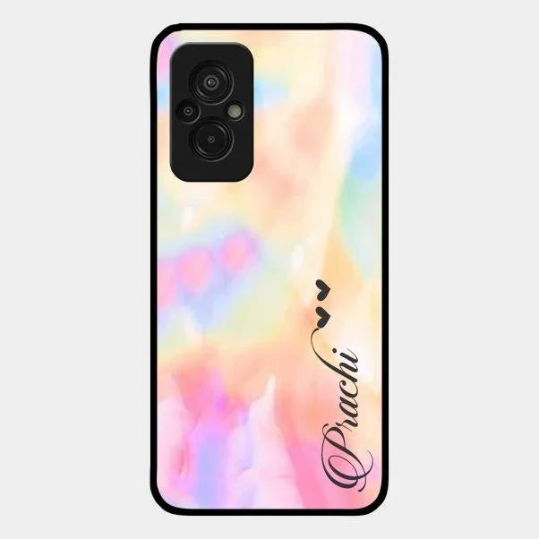 Customized Rainbow Glossy Metal Case Cover V2 For Redmi 11 Prime 4G