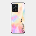 Customized Rainbow Glossy Metal Case Cover V2 For Redmi Note 12 4G
