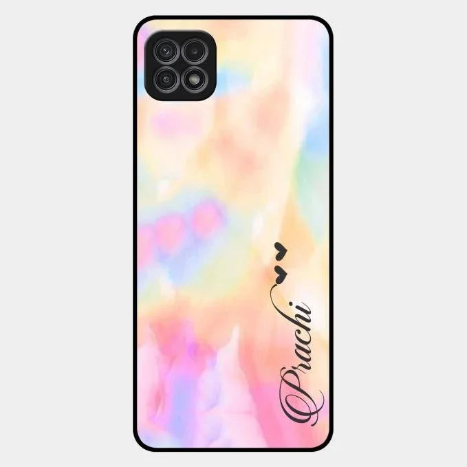 Customized Rainbow Glossy Metal Case Cover V2 For Samsung Galaxy F42 5G