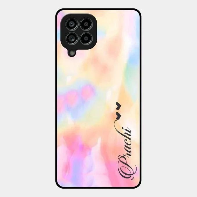 Customized Rainbow Glossy Metal Case Cover V2 For Samsung Galaxy M53 5G