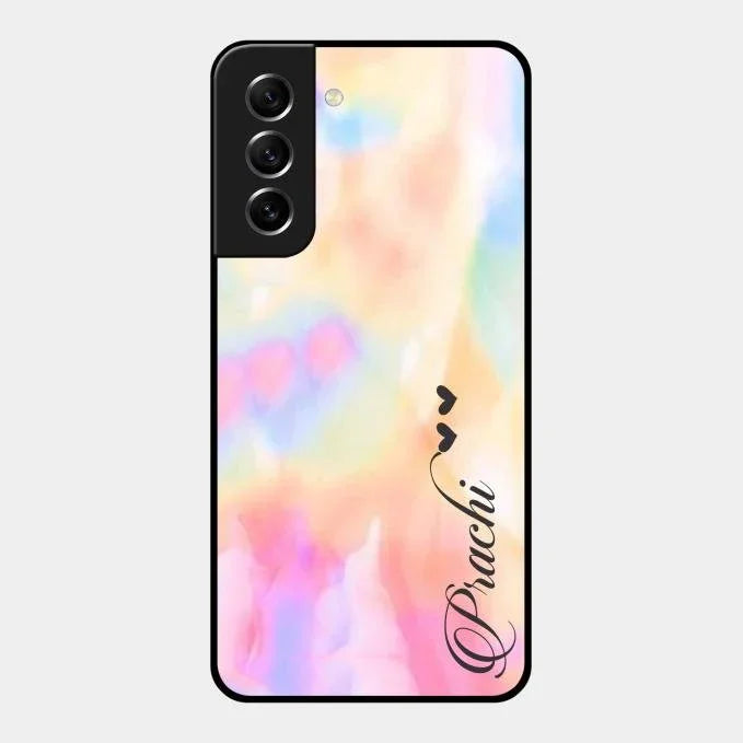 Customized Rainbow Glossy Metal Case Cover V2 For Samsung Galaxy S21 Fe 5G