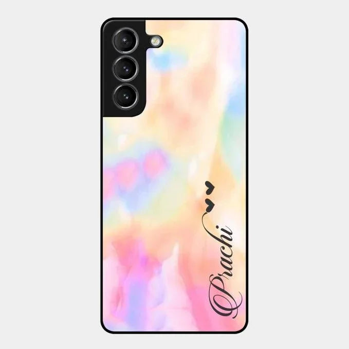 Customized Rainbow Glossy Metal Case Cover V2 For Samsung Galaxy S21 Plus
