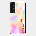 Customized Rainbow Glossy Metal Case Cover V2 For Samsung Galaxy S22 5G