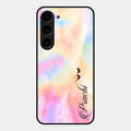 Customized Rainbow Glossy Metal Case Cover V2 For Samsung Galaxy S23 5G
