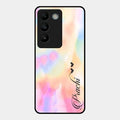 Customized Rainbow Glossy Metal Case Cover V2 For Vivo T3 5G