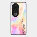 Customized Rainbow Glossy Metal Case Cover V2 For Vivo T4 Ultra 5G